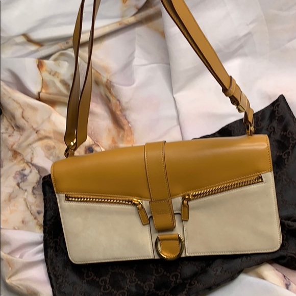 Authentic Gucci leather/suede shoulder bag - Picture 16 of 16